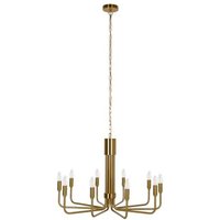Lindby - gebraucht] Elanova Kronleuchter Deckenleuchte Deckenlampe Lampe Zehnflammig Messing B-Ware von LINDBY