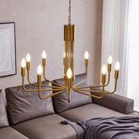 Lindby - gebraucht] Elanova Kronleuchter Deckenleuchte Deckenlampe Lampe zehnflammig messing von LINDBY
