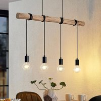 Lindby - gebraucht] Ferris Hängeleuchte Hängelampe Pendelleuchte Deckenlampe Holz 4 Fl. 78 B-Ware von LINDBY