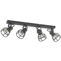Lindby - gebraucht] Flintos Käfig Strahler Deckenlampe Deckenlicht Leuchte 4 Flammig Schwarz B-Ware von LINDBY