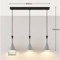 Lindby - gebraucht] Hängeleuchte Hängelampe Lampe Leuchte Flynn Fürs Esszimmer Grau 3 Flg.999 B-Ware von LINDBY