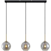 Neuwertig] Lindby Hiwana Hängeleuchte 3 Rauchglaskugeln Deckenlampe Pendelleuchte Lampe E27 B-Ware von LINDBY