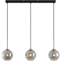 Lindby - gebraucht] Hiwana Hängeleuchte 3 Rauchglaskugeln Deckenlampe Pendelleuchte Lampe E27 B-Ware von LINDBY