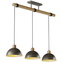 Lindby - gebraucht] Holgar Hängeleuchte Deckenlampe Lampe Pendelleuchte Holz Metall 3 Flam288 B-Ware von LINDBY