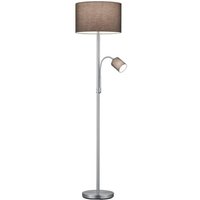 Lindby - gebraucht] Jaileen Stoffstehlampe Leselicht Standleuchte Stehlampe Stofflampe grau von LINDBY