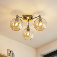 Lindby - gebraucht] Jemissa Deckenlampe 3 Flammig Amber Deckenlicht Lampe Leuchte Spot Licht B-Ware von LINDBY