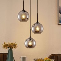 Neuwertig] Lindby Jurian Pendelleuchte Hängelampe Deckenlampe Lampe Licht 3 Flg E27 Schw942 B-Ware von LINDBY