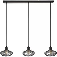 Lindby - gebraucht] Justinos Hängeleuchte Dreiflammig Schwarz Hängelampe Lampe Leuchte E27 B-Ware von LINDBY