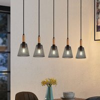 Lindby - gebraucht] Layne Pendelleuchte Hängeleuchte Deckenlampe Korbschirme Fünfflammig B-Ware von LINDBY