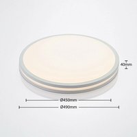 Lindby - gebraucht] Led Deckenlampe Arnim Deckenleuchte Lampe Leuchte Wohnzimmerlampe Weiß667 B-Ware von LINDBY