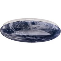 Gebraucht] Lindby Led Deckenleuchte Orbi 38 Cm Blau Weiß Kunststoff Deckenlampe Lampe Spot B-Ware von LINDBY