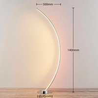 Lindby - gebraucht] Led Stehlampe Amaro Stehleuchte Lampe Wohnzimmerlampe Leuchte Rgbw Chrom B-Ware von LINDBY