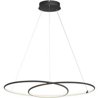 Lindby - neuwertig] Lucy Led Hängeleuchte Hängelampe Lampe Leuchte37 w ø 90cm Schwarz Matt B-Ware von LINDBY