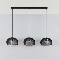 Lindby - gebraucht] Pendelleuchte Jusra Hängeleuchte Lampe Leuchte 3 Flg. E27 Metall Schwarz B-Ware von LINDBY