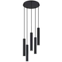 Lindby - gebraucht] Sanad Hängeleuchte Rund Schwarz Deckenlampe Deko Pendelleuchte Gu10 B-Ware von LINDBY