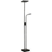 Gebraucht] Lindby Seppa Led Stehleuchte Stehlampe Lampe Leuchte Wohnzimmer Eckig Schwarz B-Ware von LINDBY