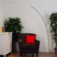 Lindby - gebraucht] Silberne Led Stehlampe Danua Stehleuchte Standlampe Leuchte Bogenform 758 B-Ware von LINDBY