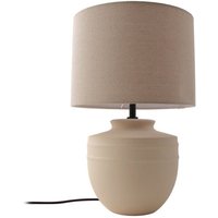 Lindby - gebraucht] Thalassia Tischleuchte Keramik/Stoff ø 30cm Tischlampe Lampe Leselampe B-Ware von LINDBY