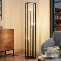 Lindby - gebraucht] Tiliane Käfig Stehlampe Stehleuchte Lampe Leuchte 3 Flammig E27 Schwarz B-Ware von LINDBY