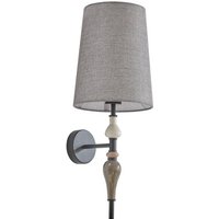 Gebraucht] Lindby Wandleuchte Haldorin, Grau/Schwarz Textil 58 Cm Wandlampe Lampe Leuchte B-Ware von LINDBY