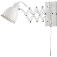 Gebraucht] Lindby Weiße Lese Wandleuchte Merle Wandleuchte Deko Wandlicht E14 Ausziehbar B-Ware von LINDBY