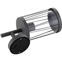 Lindby - gebraucht] Yonan Außen Wandleuchte Gartenleuchte Terrassenlampe Rund Dunkelgrau E27 B-Ware von LINDBY