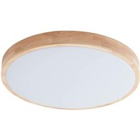 Lindby - Smart Home Deckenlampe 'Innes' aus Holz dimmbar für Wohnzimmer & Esszimmer von von LINDBY