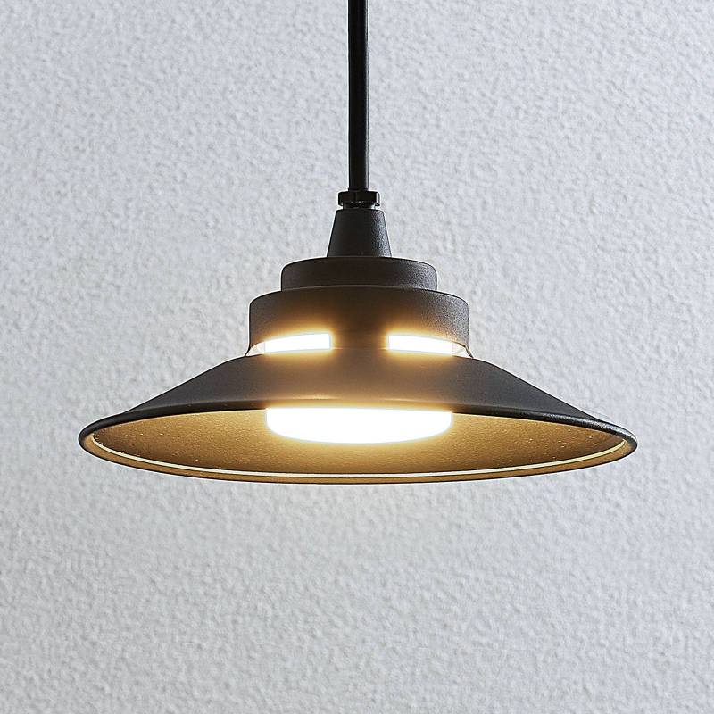 LED-Außenhängeleuchte Cassia, dunkelgrau LED-Außenhängeleuchte Cassia, dunkelgrau von LINDBY