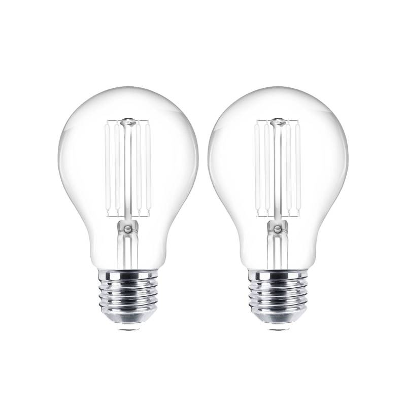 LED-Leuchtmittel Filament E27 2er-Set 4W 470 lm klar 2.700K von LINDBY