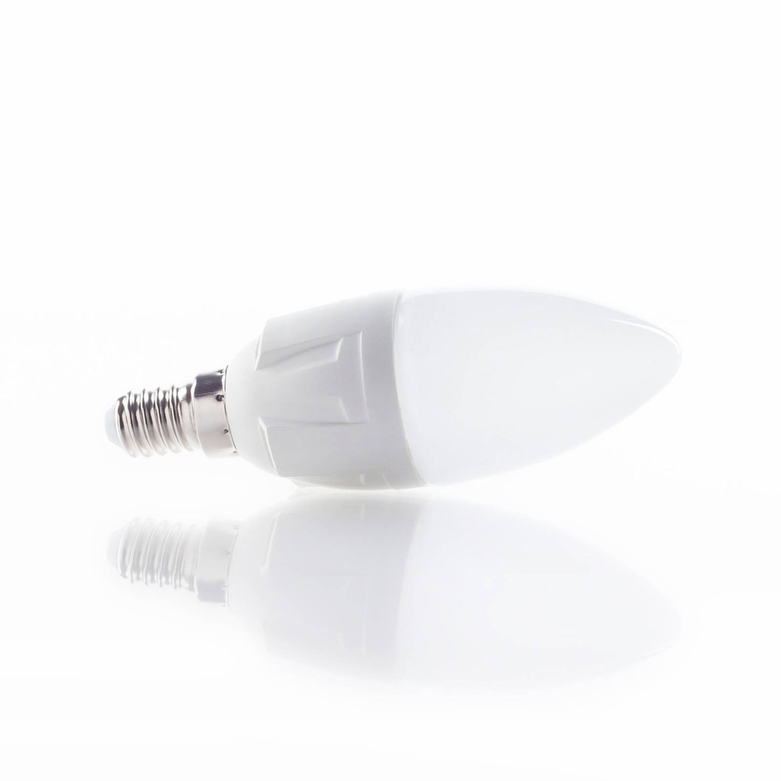 LED-Leuchtmittel Kerze, E14, 4,9 W, matt, 3.000 K, 2er-Set LED-Leuchtmittel Kerze, E14, 4,9 W, matt, 3.000 K, 2er-Set von LINDBY