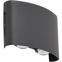 Led Wandleuchte außen 'Ithan' aus Aluminium von Lindby von LINDBY