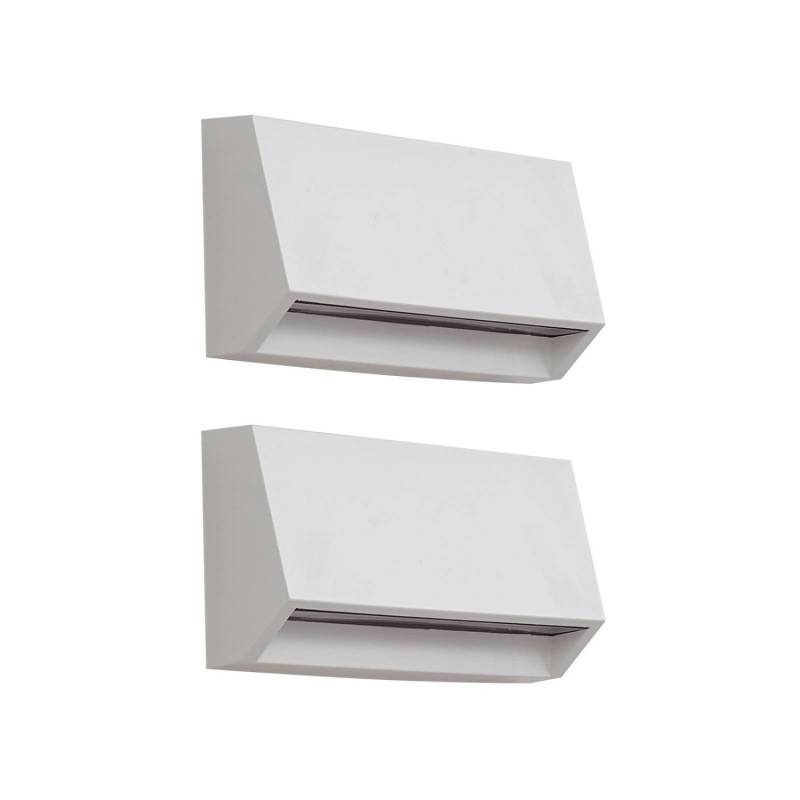 Lindby 2er Set LED Wandleuchte Außen Appeso 10025739 Modern in Weiß 1-flammig von LINDBY