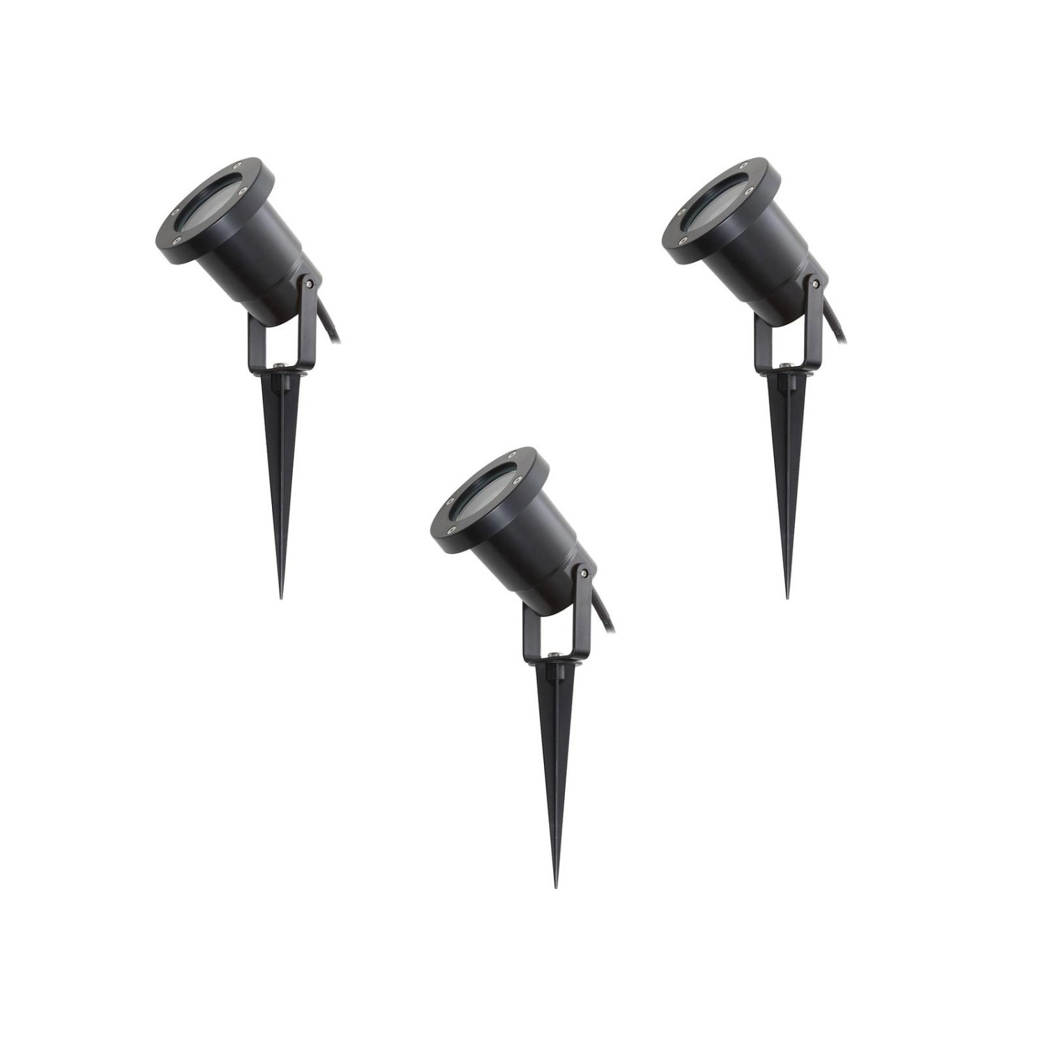 Lindby 3er Set Außenleuchte Thorgal 10025771 Modern in Schwarz 3-flammig GU10 Lindby 3er Set Außenleuchte Thorgal 10025771 Modern in Schwarz 3-flammig GU10 von LINDBY