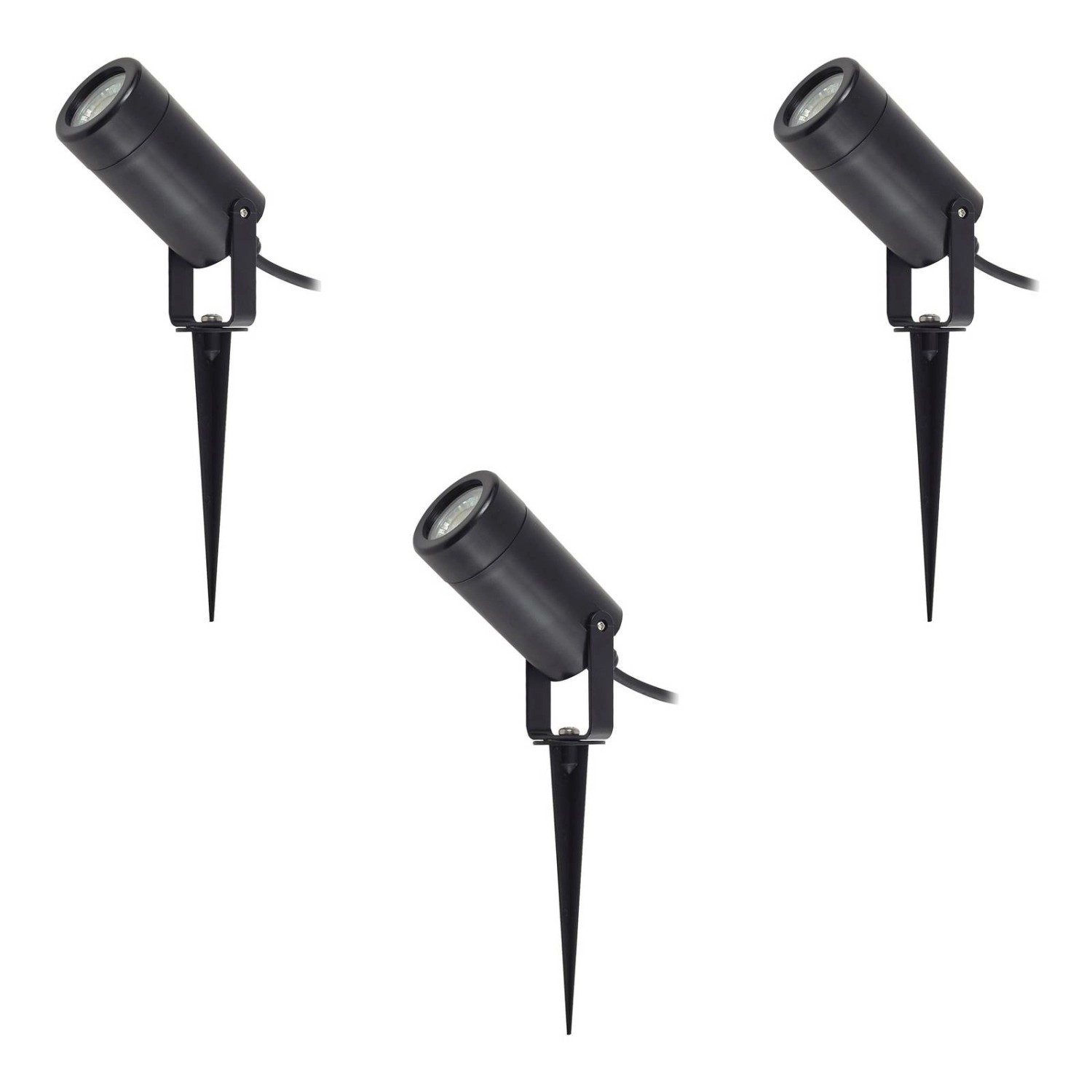 Lindby 3er Set Außenleuchte Thorgal 10025772 Modern in Schwarz 3-flammig GU10 Lindby 3er Set Außenleuchte Thorgal 10025772 Modern in Schwarz 3-flammig GU10 von LINDBY