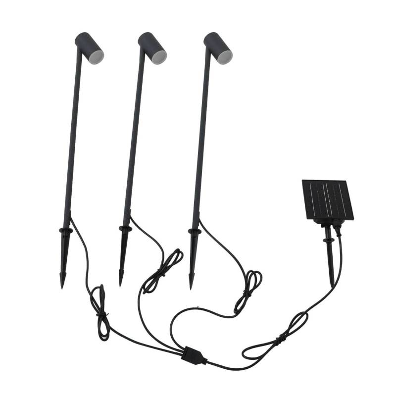 Lindby 3er Set LED Myric 10019926 Modern in Schwarz aus Aluminium 1-flammig Lindby 3er Set LED Myric 10019926 Modern in Schwarz aus Aluminium 1-flammig von LINDBY