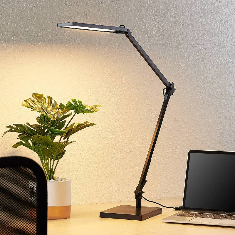Lindby LED-Schreibtischlampe Antisa, schwarz, CCT, dimmbar Lindby LED-Schreibtischlampe Antisa, schwarz, CCT, dimmbar von LINDBY