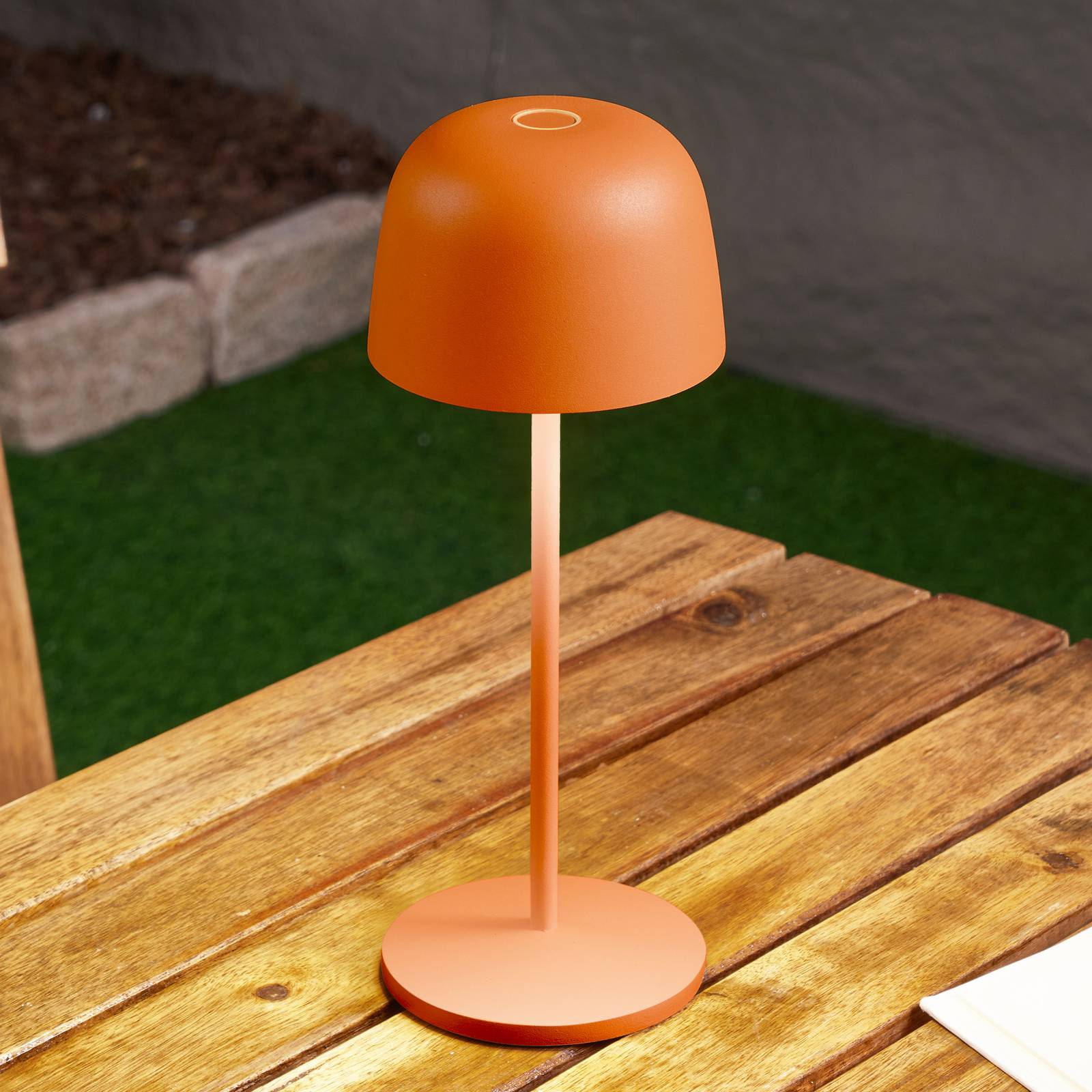 Lindby LED-Akku-Tischleuchte Arietty, orange von LINDBY