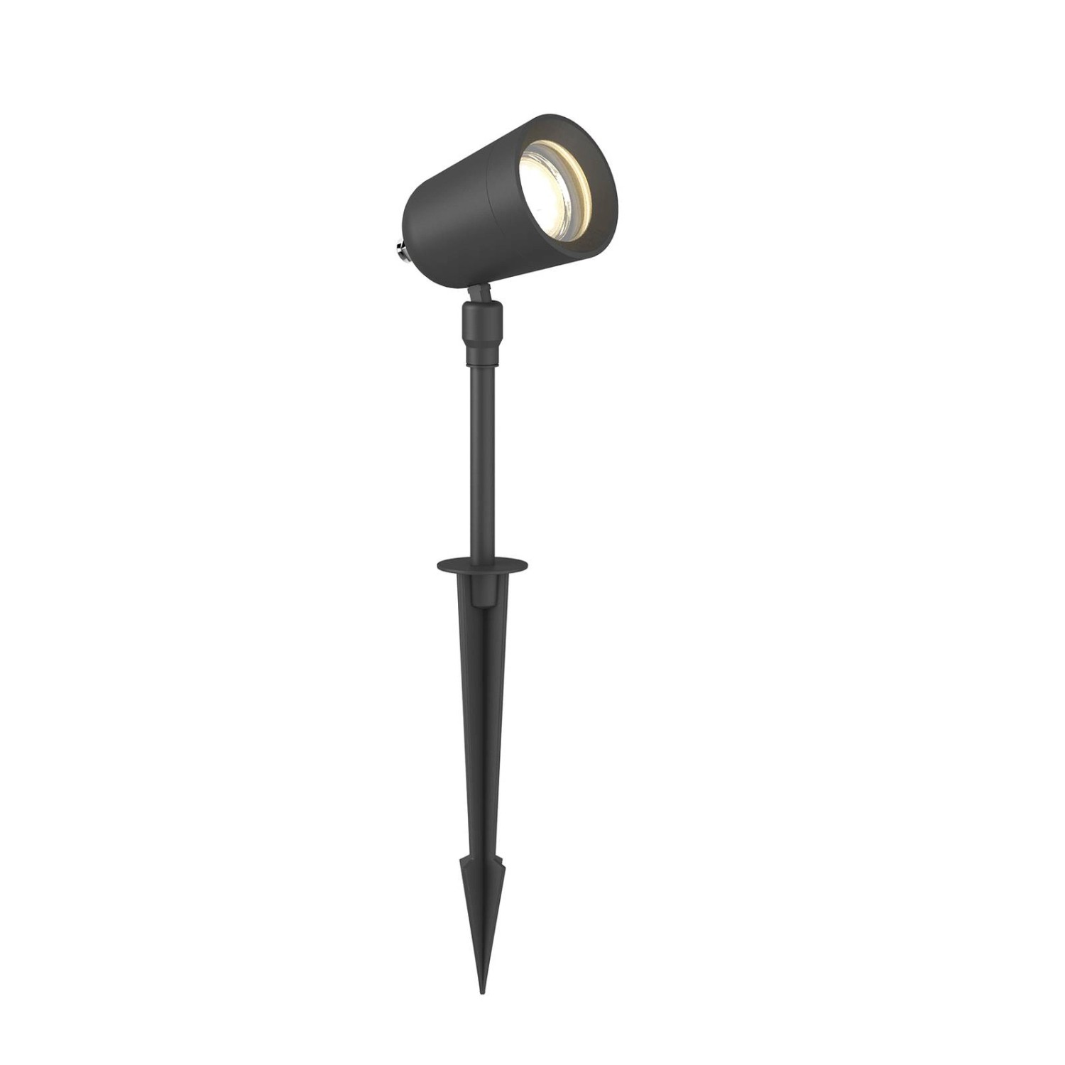 Lindby Außenleuchte Elmana 9934030 Modern in Schwarz aus Aluminium 1-flammig GU10 von LINDBY