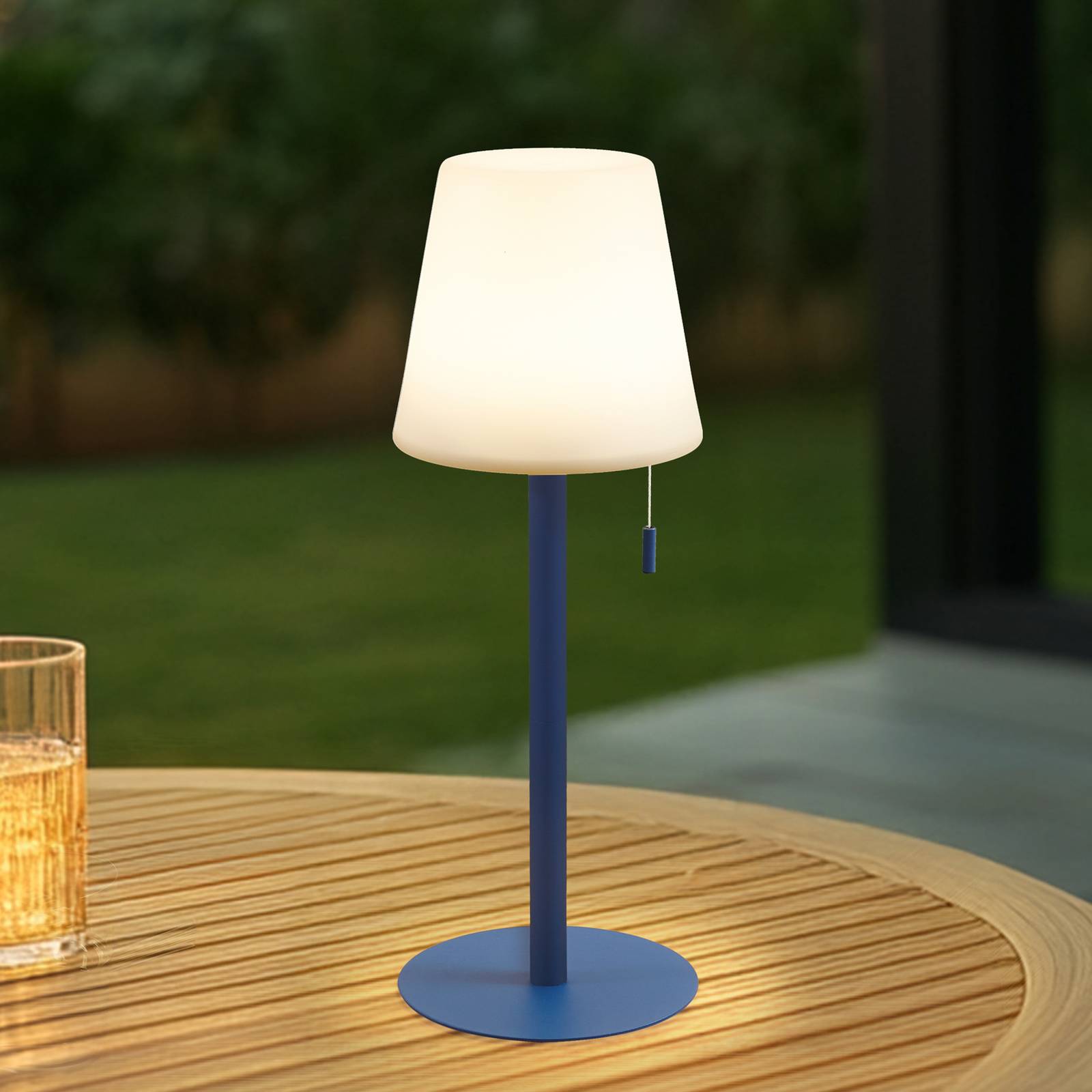 Lindby LED-Akkulampe Azalea blau Alu CCT höhenverstellbar Lindby LED-Akkulampe Azalea blau Alu CCT höhenverstellbar von LINDBY