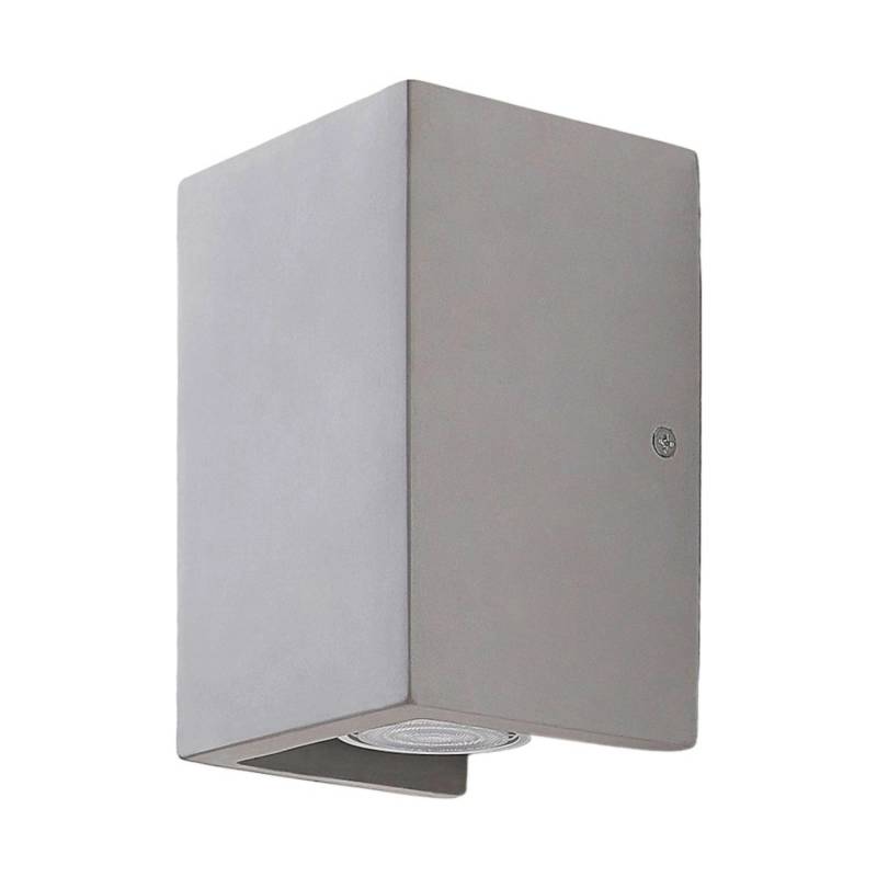 Lindby Beton Wandleuchte Wandlampe Innen Gerda 9621926 Modern in Alu aus Beton 2-flammig GU10 Flurleuchte von LINDBY