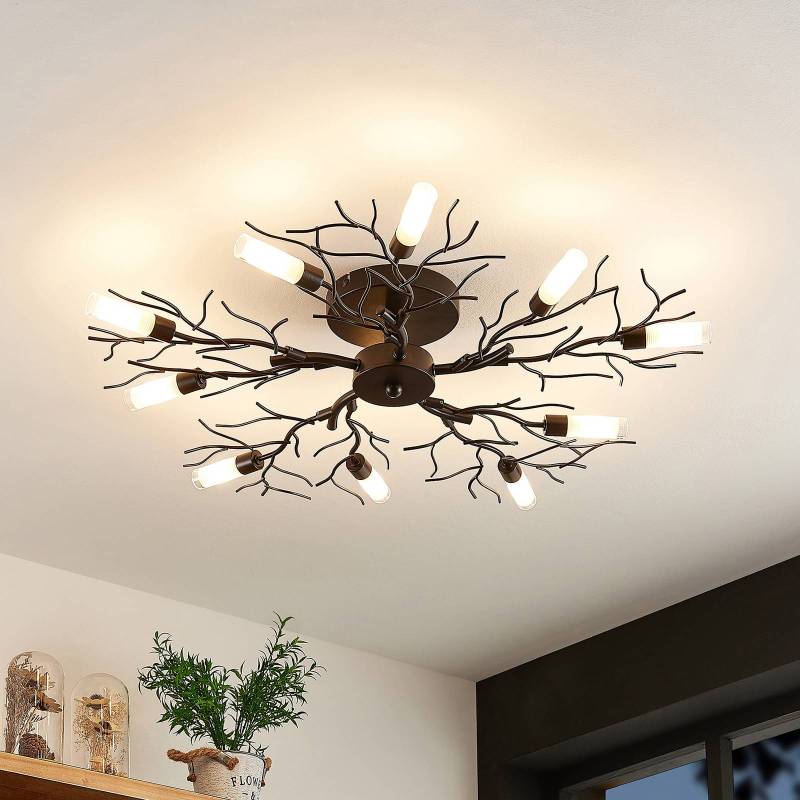 Lindby Deckenleuchte Bigna, Ø 68 cm, 10-flammig, Metall, G9 von LINDBY