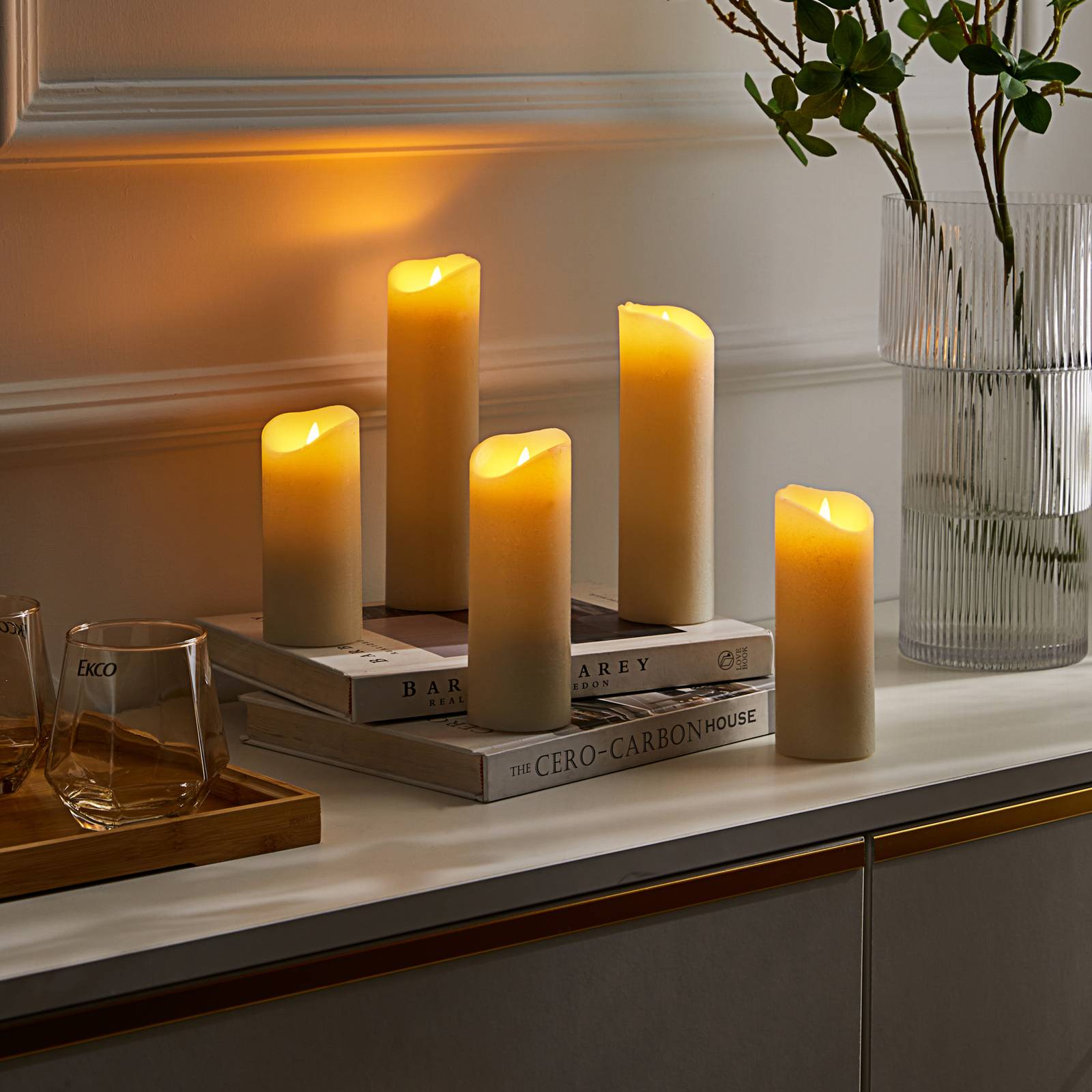 Lindby Candora LED-Kerze 5er-Set Fernbedienung Lindby Candora LED-Kerze 5er-Set Fernbedienung von LINDBY