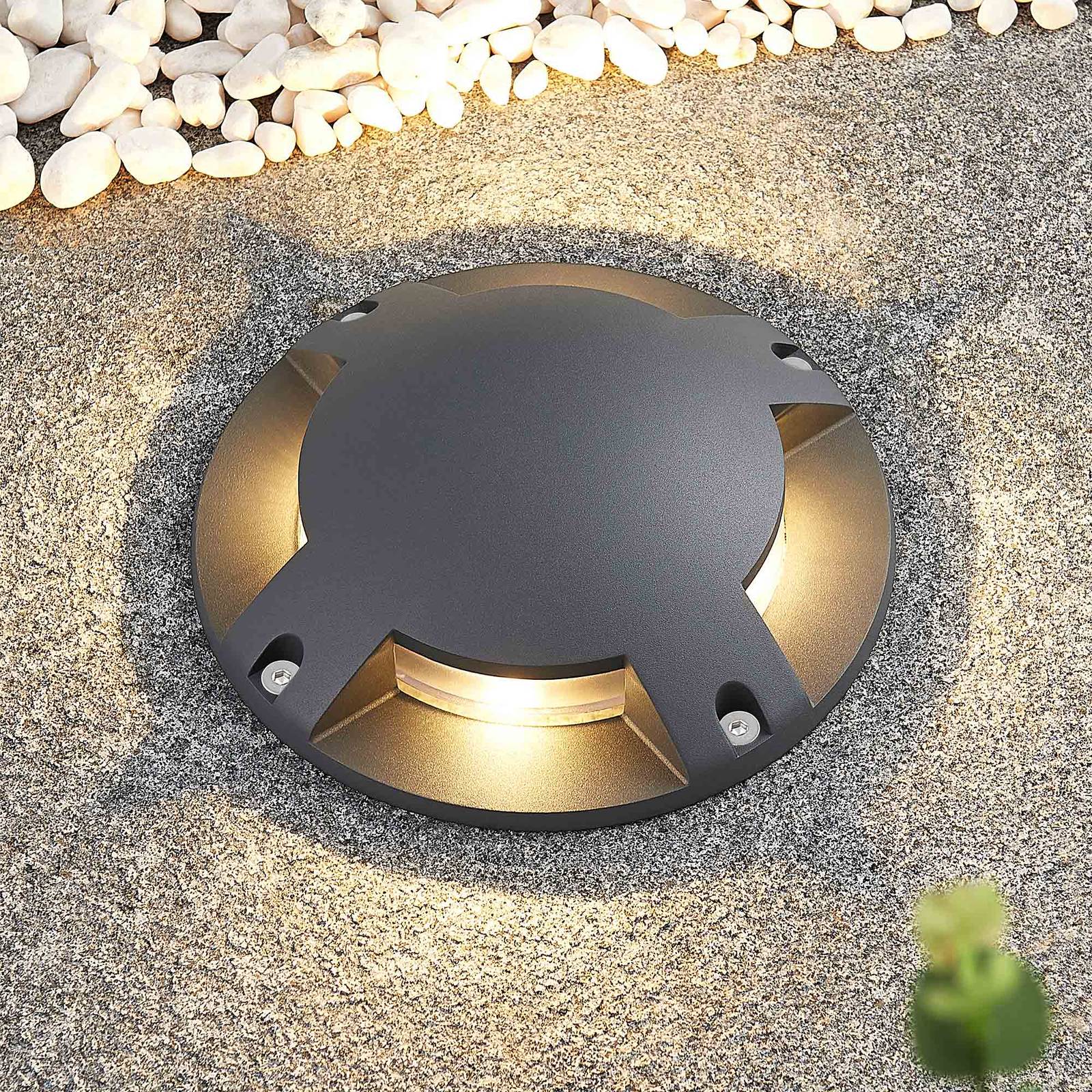 Lindby LED-Bodenstrahler Cormac, 4-flammig, Ø 21 cm, IP67 Lindby LED-Bodenstrahler Cormac, 4-flammig, Ø 21 cm, IP67 von LINDBY