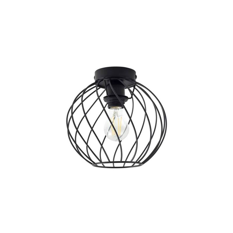 Lindby Deckenlampe Danika 10030658 Modern in Schwarz aus Metall 1-flammig E27 Wohnzimmerleuchte von LINDBY