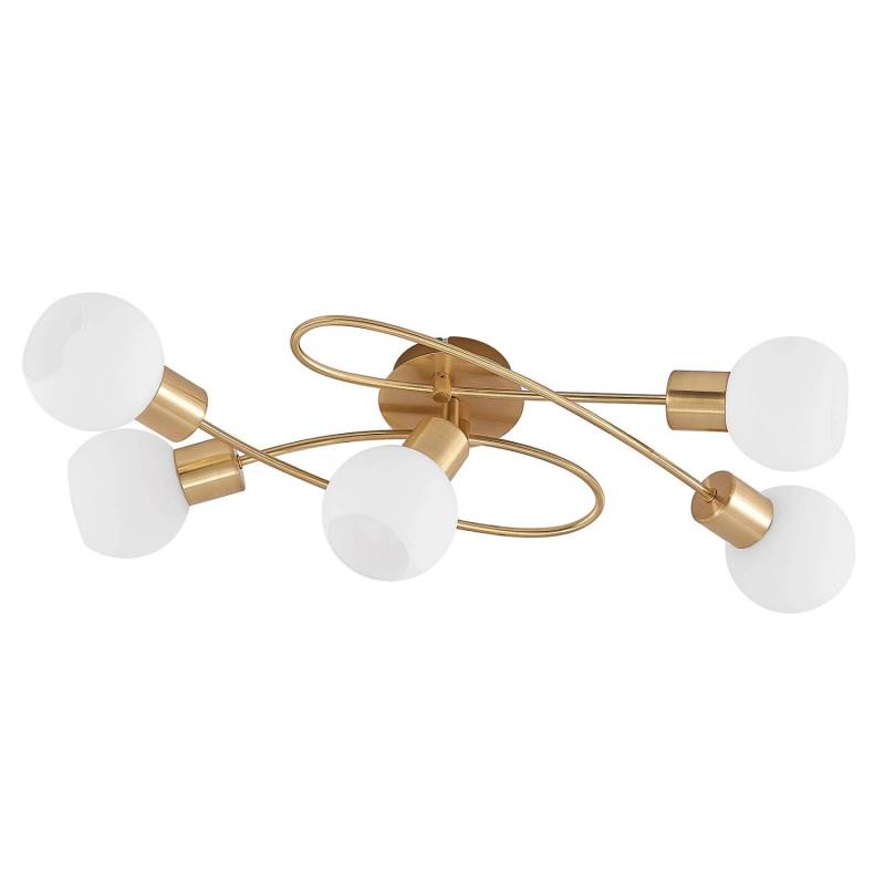 Lindby Deckenlampe Elaina 9627494 Modern in Gold Messing aus Metall 5-flammig E14 Wohnzimmerleuchte Lindby Deckenlampe Elaina 9627494 Modern in Gold Messing aus Metall 5-flammig E14 Wohnzimmerleuchte von LINDBY