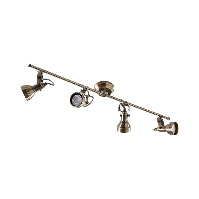 Lindby Deckenlampe Perseas 9620246 Retro Vintage Antik in Bronze aus Metall 4-flammig GU10 Wohnzimmerleuchte Lindby Deckenlampe Perseas 9620246 Retro Vintage Antik in Bronze aus Metall 4-flammig GU10 Wohnzimmerleuchte von LINDBY