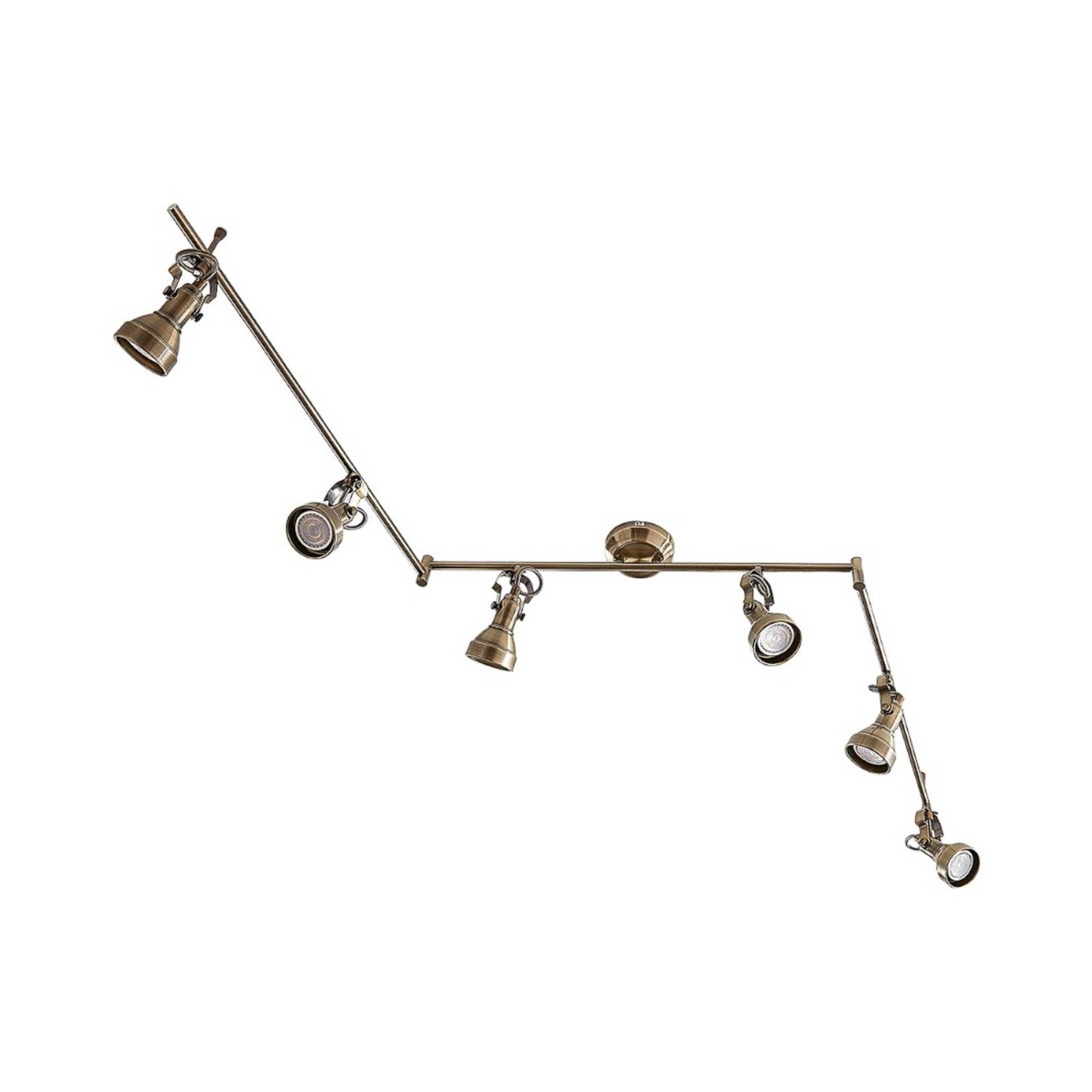 Lindby Deckenlampe Perseas 9620247 Retro Vintage Antik in Bronze aus Metall 6-flammig GU10 Wohnzimmerleuchte Lindby Deckenlampe Perseas 9620247 Retro Vintage Antik in Bronze aus Metall 6-flammig GU10 Wohnzimmerleuchte von LINDBY