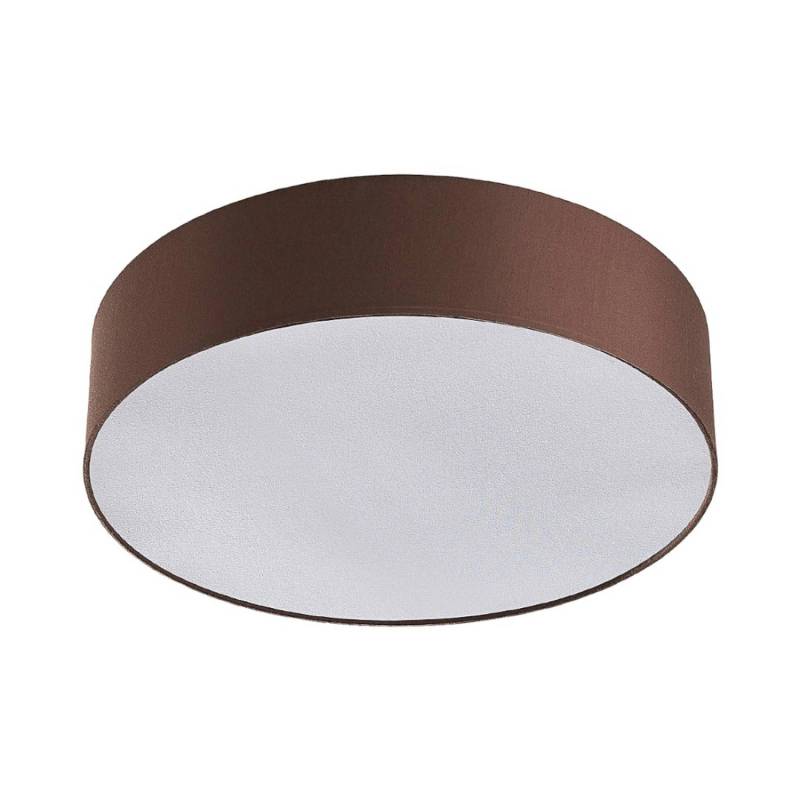 Lindby Deckenlampe Sebatin 9620331 Modern in Braun aus Textil 3-flammig E27 Schlafzimmerleuchte von LINDBY