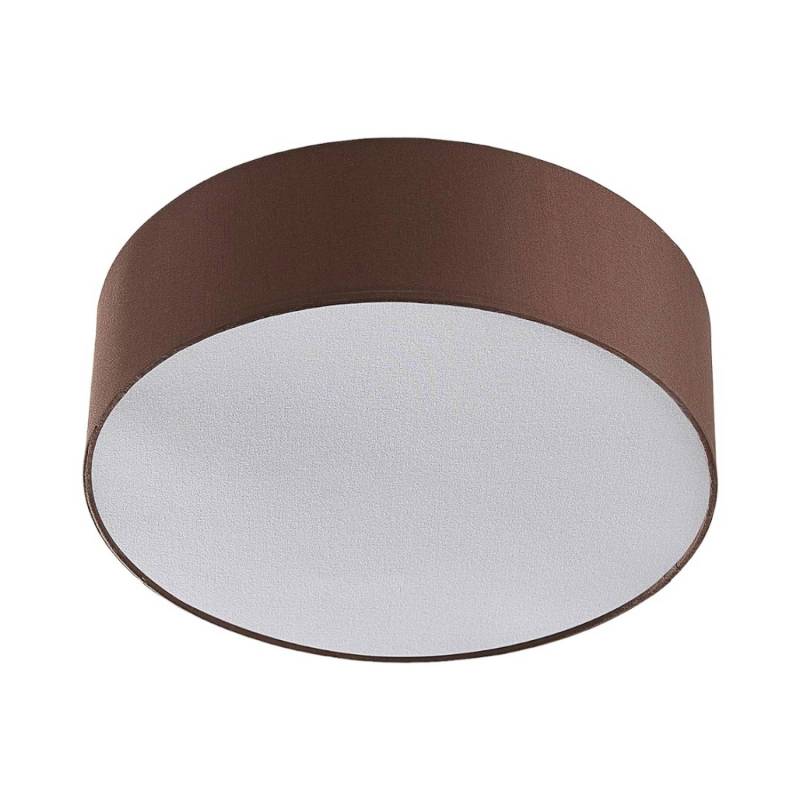 Lindby Deckenlampe Sebatin 9620335 Modern in Braun aus Textil 3-flammig E27 Schlafzimmerleuchte von LINDBY
