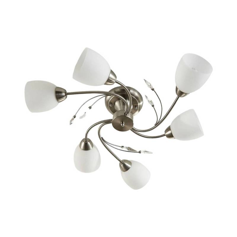 Lindby Deckenlampe Tatas 9620769 Modern in Alu aus Glas 6-flammig E14 Wohnzimmerleuchte Lindby Deckenlampe Tatas 9620769 Modern in Alu aus Glas 6-flammig E14 Wohnzimmerleuchte von LINDBY